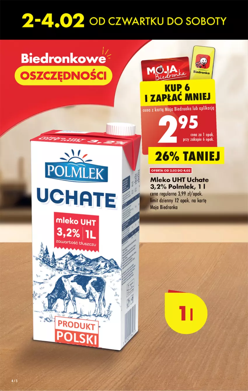 Gazetka promocyjna Biedronka - Gazetka - Biedronka.pl - ważna 02.02 do 08.02.2023 - strona 4 - produkty: Dron, Mleko, POLMLEK