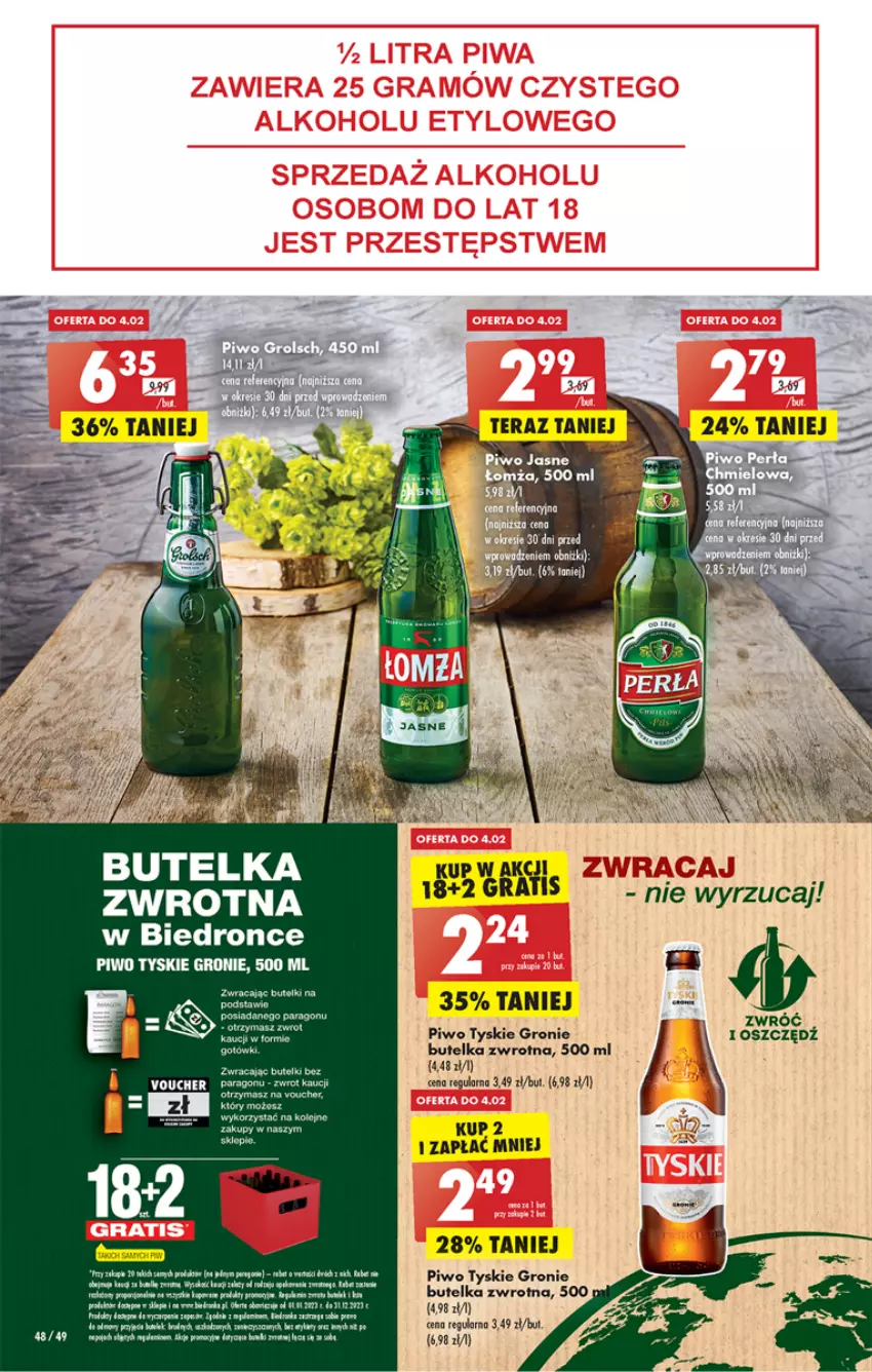 Gazetka promocyjna Biedronka - Gazetka - Biedronka.pl - ważna 02.02 do 08.02.2023 - strona 48 - produkty: Dron, Fa, Piwo, Rum, Tera, Tyskie