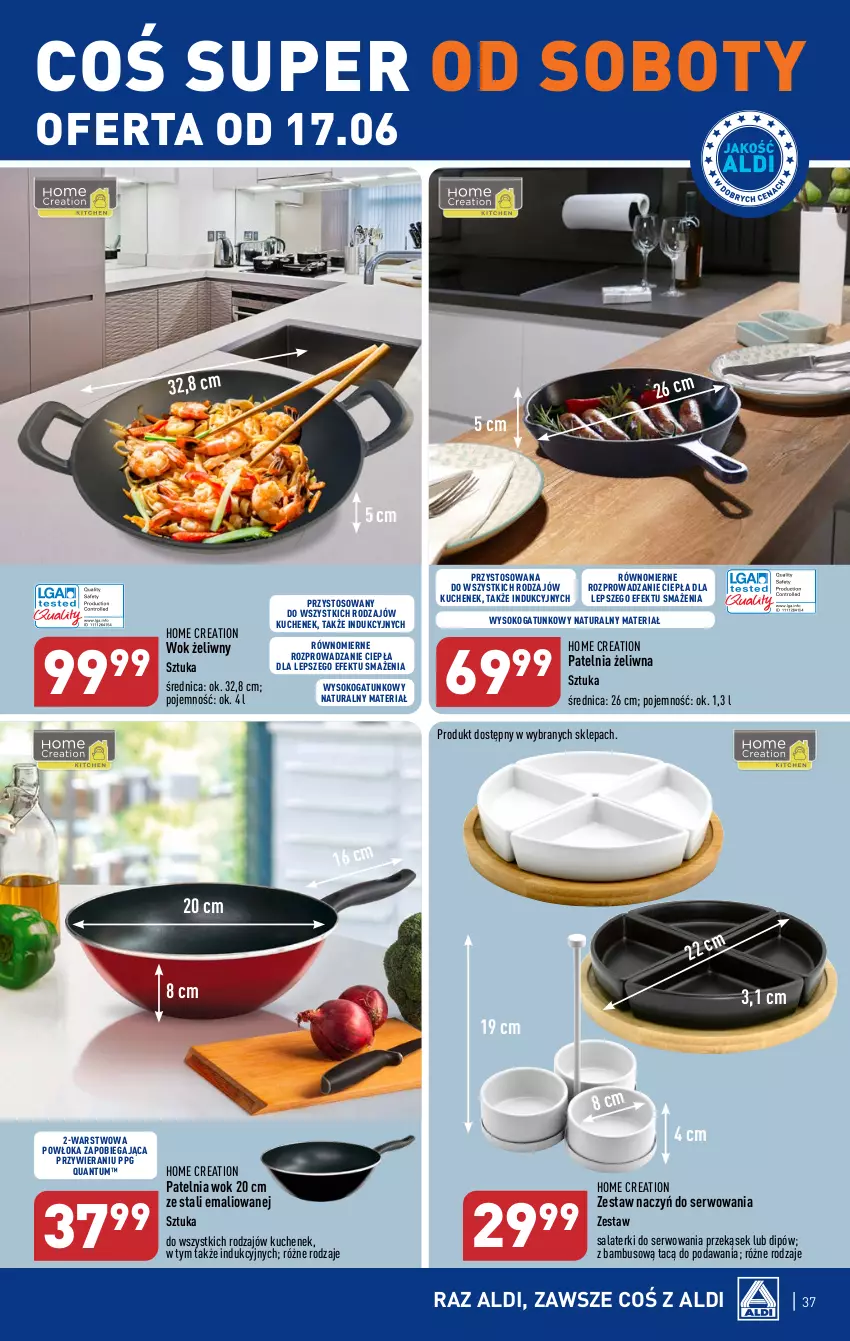 Gazetka promocyjna Aldi - Pełen katalog od 12.06 - ważna 12.06 do 17.06.2023 - strona 37 - produkty: Patelnia, Ser, Sok