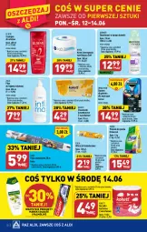 Gazetka promocyjna Aldi - Pełen katalog od 12.06 - Gazetka - ważna od 17.06 do 17.06.2023 - strona 10 - produkty: Elseve, Pur, Palmolive, Dezodorant, Proszek do prania, Chusteczki kosmetyczne, Ręcznik, Rolki, Chusteczki, Szampon, Ziaja, Garnier, Płyn do higieny intymnej, Danio, Colgate, Nivea, Folia aluminiowa, LG