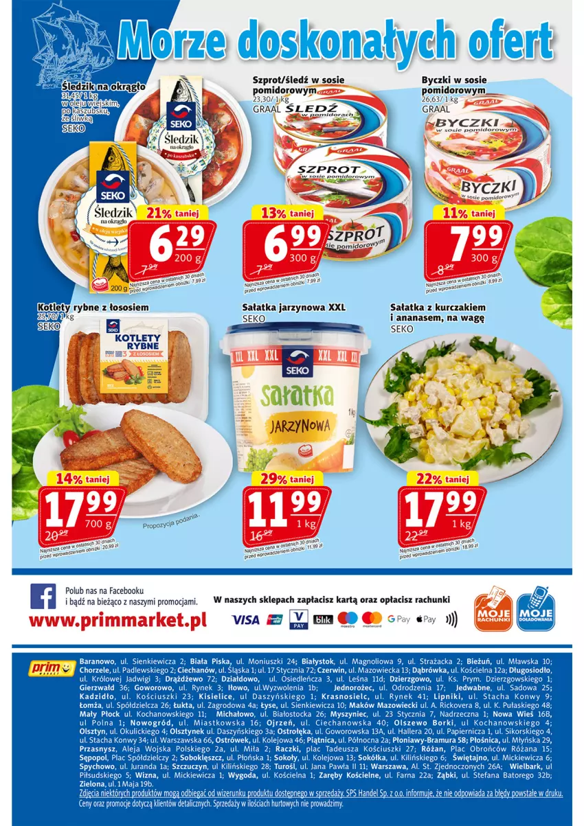 Gazetka promocyjna Prim Market - ważna 10.07 do 16.07.2025 - strona 16 - produkty: Ananas, Fa, Gra, Graal, Kotlet, Kurczak, Por, Sałat, Sałatka, SEKO, Sos