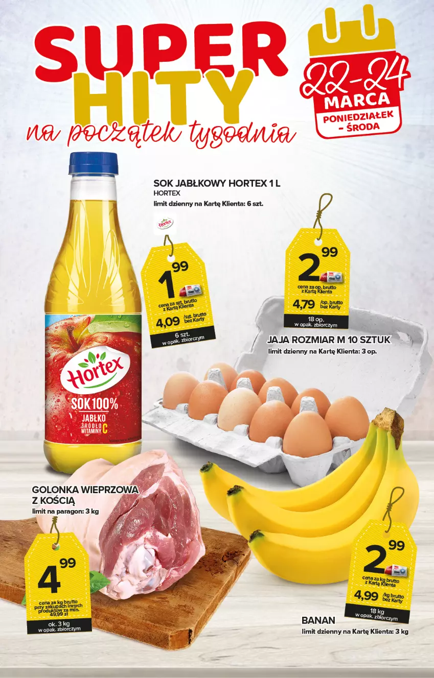 Gazetka promocyjna Topaz - Gazetka - ważna 18.03 do 24.03.2021 - strona 3 - produkty: Hortex, Sok, Sok jabłkowy