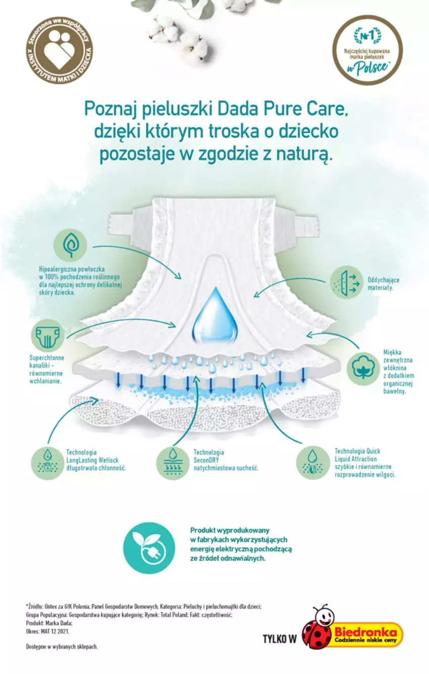 Gazetka promocyjna Biedronka - W tym tygodniu - ważna 07.03 do 12.03.2022 - strona 49 - produkty: Dada, Dzieci, Fa, Majtki, Pieluchomajtki, Pieluchy, Pur, Włóczka