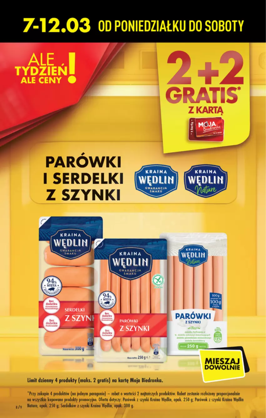 Gazetka promocyjna Biedronka - W tym tygodniu - ważna 07.03 do 12.03.2022 - strona 8 - produkty: Dron, Gra, Parówki, Por, Ser, Serdelki