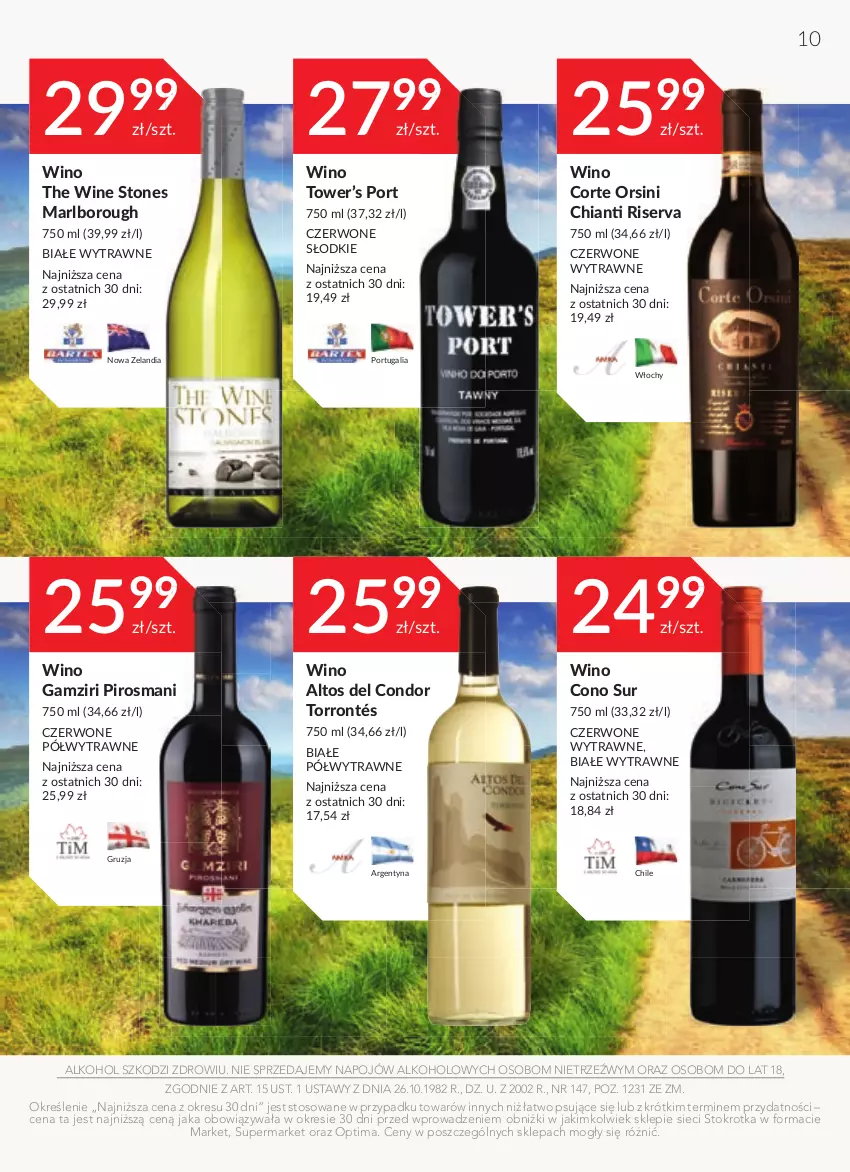 Gazetka promocyjna Stokrotka - Katalog Kulinarny - ważna 15.06 do 28.06.2023 - strona 10 - produkty: Chia, Chianti, Optima, Por, Ser, Wino