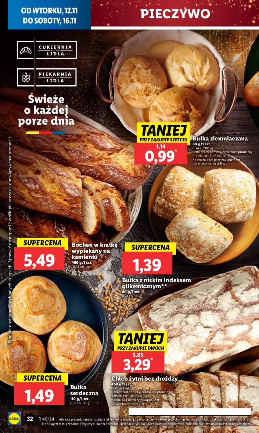 Gazetka promocyjna Lidl - GAZETKA - ważna 12.11 do 13.11.2024 - strona 36 - produkty: Bułka, Chleb, Piec, Pieczywo, Ser