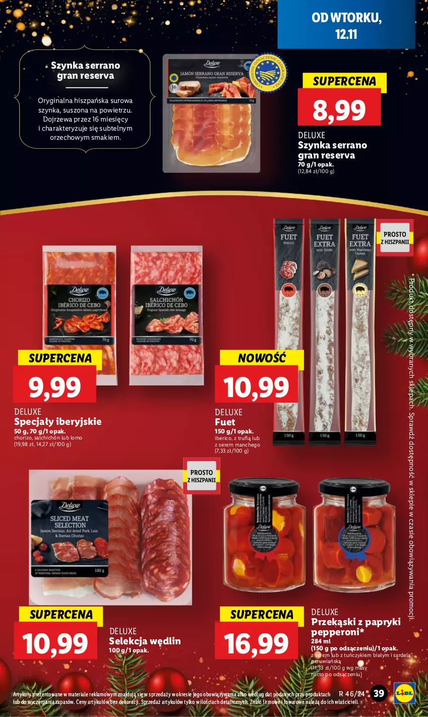 Gazetka promocyjna Lidl - GAZETKA - ważna 12.11 do 13.11.2024 - strona 43 - produkty: Gin, Gra, Ser, Szynka, Tuńczyk