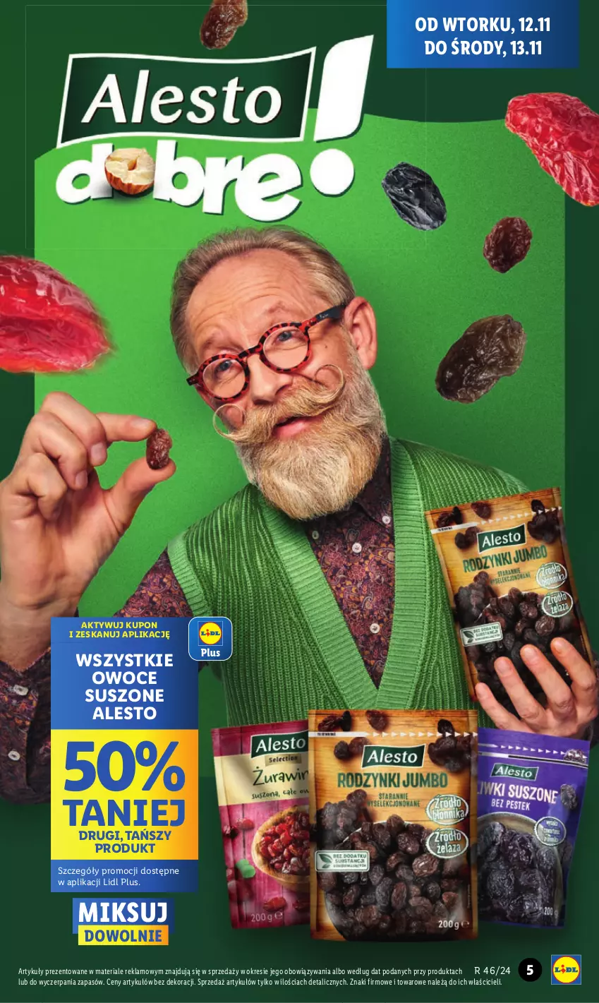 Gazetka promocyjna Lidl - GAZETKA - ważna 12.11 do 13.11.2024 - strona 5 - produkty: Owoce, Owoce suszone