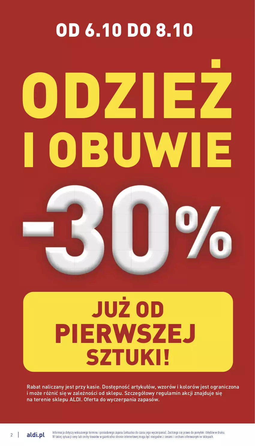 Gazetka promocyjna Aldi - Zaplanuj zakupy wcześniej - ważna 05.10 do 08.10.2022 - strona 2 - produkty: Gra, Obuwie