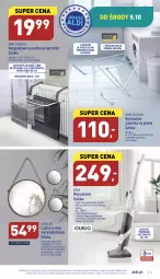 Gazetka promocyjna Aldi - Zaplanuj zakupy wcześniej - Gazetka - ważna od 08.10 do 08.10.2022 - strona 5 - produkty: Mop, Mop parowy, Wieszak, Suszarki, Suszarka, Suszarka na pranie, Lustro, Dywan