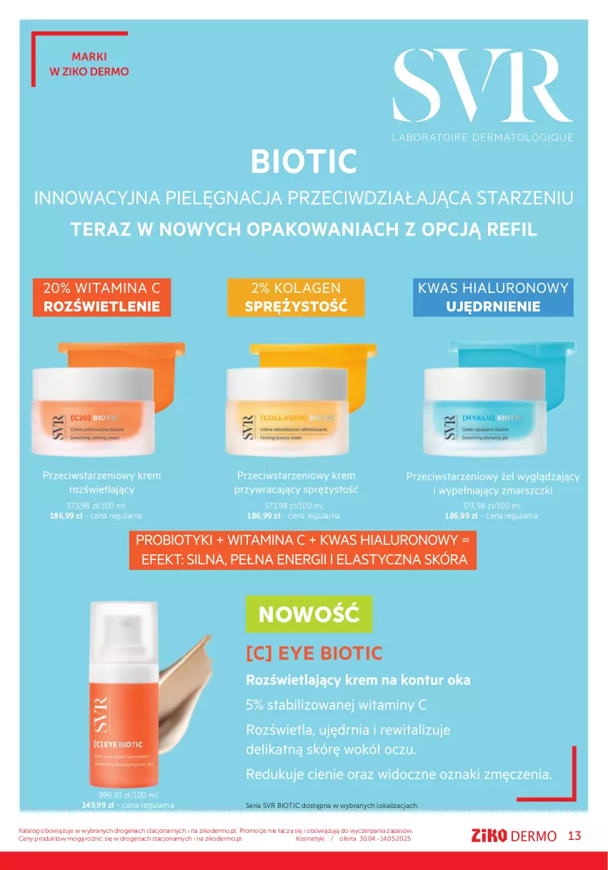 Gazetka promocyjna Ziko - Gazetka Ziko Dermo - ważna 30.04 do 14.05.2025 - strona 13 - produkty: Ser, SVR