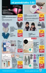 Gazetka promocyjna Aldi - Pełna oferta - Gazetka - ważna od 08.02 do 08.02.2025 - strona 23 - produkty: Ser, Chlebak, Remington, Lokówka, Szal, Czapka, Pojemnik, Ręcznik, Bieżnik, Suszarka, Chleb, Lampa, Okap, Lakier, Fa