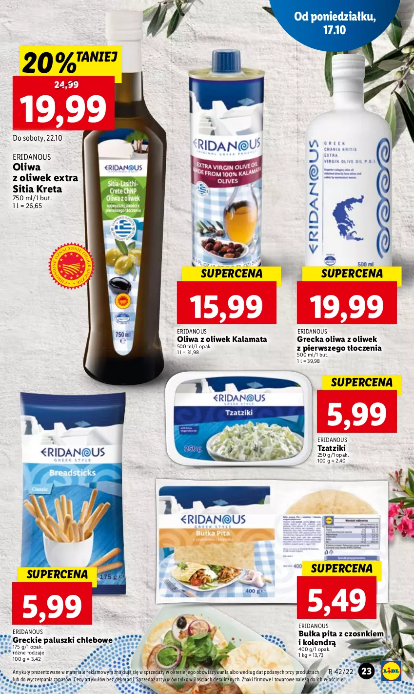 Gazetka promocyjna Lidl - GAZETKA - ważna 17.10 do 19.10.2022 - strona 25 - produkty: Bułka, Chleb, Kret, Oliwa z oliwek