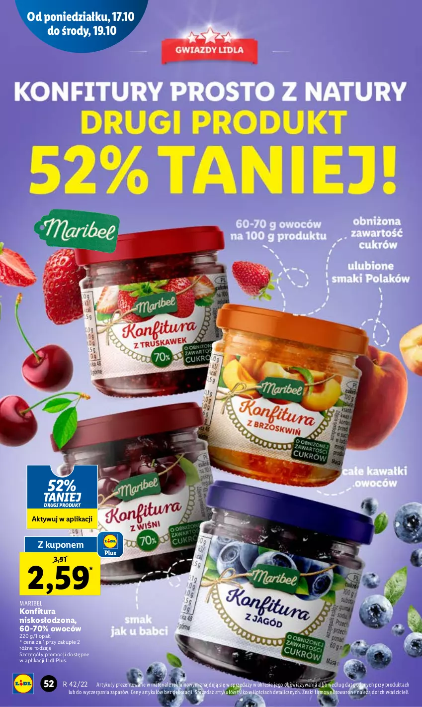 Gazetka promocyjna Lidl - GAZETKA - ważna 17.10 do 19.10.2022 - strona 54 - produkty: Konfitura