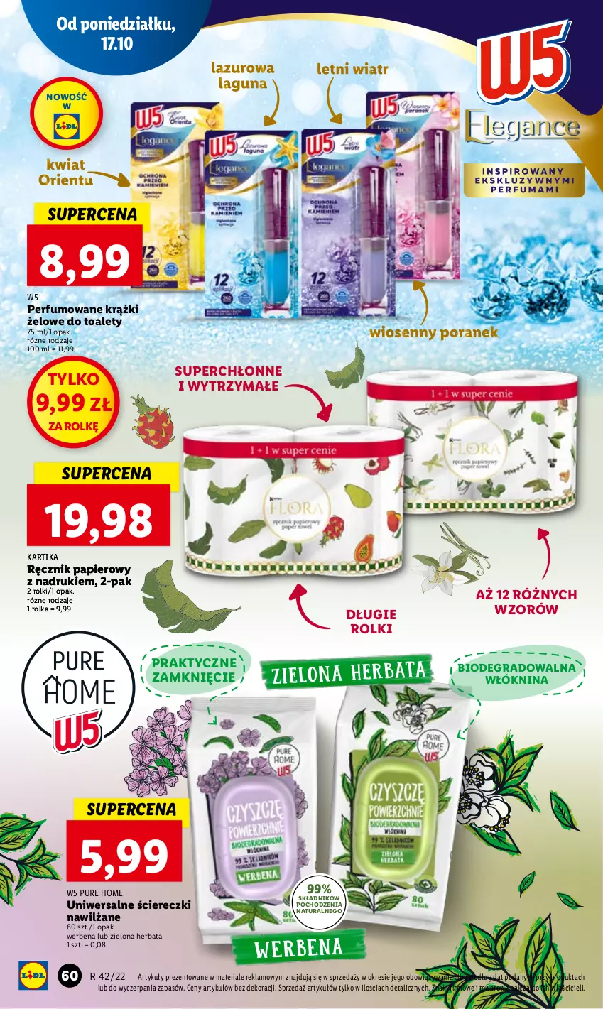 Gazetka promocyjna Lidl - GAZETKA - ważna 17.10 do 19.10.2022 - strona 62 - produkty: Gra, Herbata, Lazur, Papier, Perfum, Por, Pur, Ręcznik, Rolki