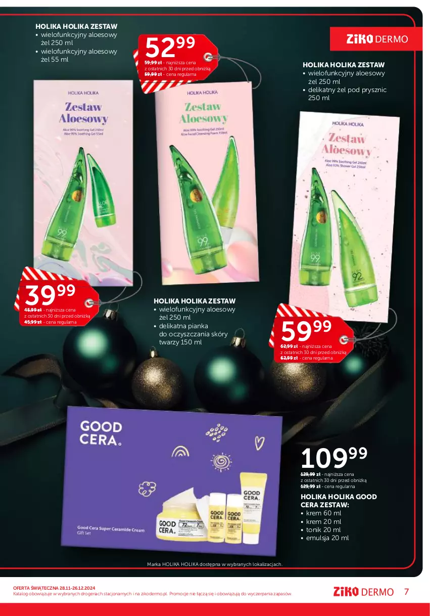 Gazetka promocyjna Ziko - Gazetka Ziko Dermo - ważna 28.11 do 26.12.2024 - strona 7 - produkty: Emulsja, Holika Holika, Tonik