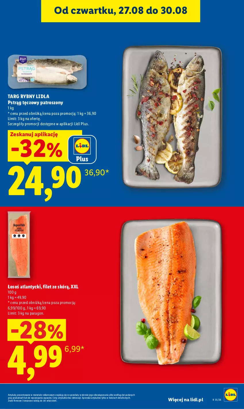 Gazetka promocyjna Lidl - Gazetka ważna od 27.08 do 30.08 - ważna 27.08 do 30.08.2026 - strona 13 - produkty: Pstrąg, Pstrąg tęczowy