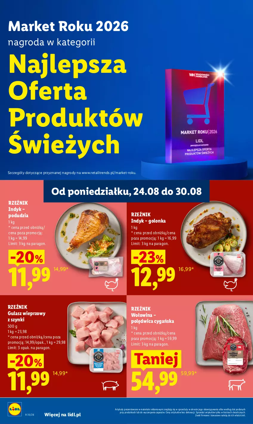 Gazetka promocyjna Lidl - Gazetka ważna od 27.08 do 30.08 - ważna 27.08 do 30.08.2026 - strona 46 - produkty: Polędwica, Wołowina