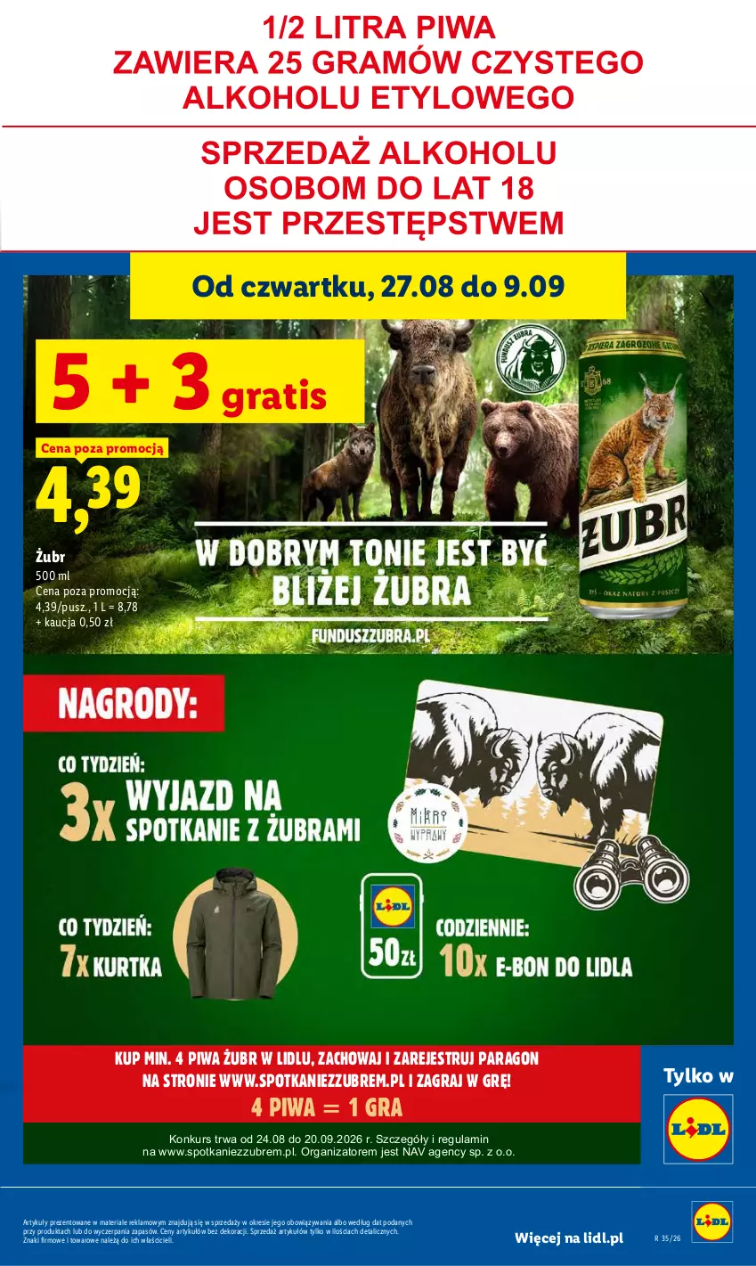 Gazetka promocyjna Lidl - Gazetka ważna od 27.08 do 30.08 - ważna 27.08 do 30.08.2026 - strona 65 - produkty: Gra, Piwa
