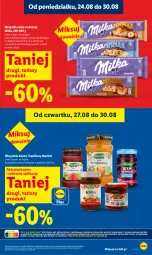 Gazetka promocyjna Lidl - Gazetka ważna od 27.08 do 30.08 - Gazetka - ważna od 30.08 do 30.08.2026 - strona 21 - produkty: Dżem, Milka