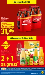 Gazetka promocyjna Lidl - Gazetka ważna od 27.08 do 30.08 - Gazetka - ważna od 30.08 do 30.08.2026 - strona 23 - produkty: Sok, Coca-Cola
