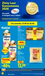 Gazetka promocyjna Lidl - Gazetka ważna od 27.08 do 30.08 - Gazetka - ważna od 30.08 do 30.08.2026 - strona 52 - produkty: Ser, Cars, Napoje, Tarta, Laur, Pilos, Gouda, Alpro, Fa