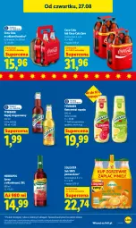 Gazetka promocyjna Lidl - Gazetka ważna od 27.08 do 30.08 - Gazetka - ważna od 30.08 do 30.08.2026 - strona 63 - produkty: Sok, Coca-Cola, Tymbark, Syrop, Napój niegazowany, Napój, Herbapol