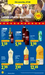 Gazetka promocyjna Lidl - Gazetka ważna od 27.08 do 30.08 - Gazetka - ważna od 30.08 do 30.08.2026 - strona 64 - produkty: Sok, Lemoniada, Schweppes, Napój gazowany, Wosana, Sprite, Napój