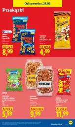 Gazetka promocyjna Lidl - Gazetka ważna od 27.08 do 30.08 - Gazetka - ważna od 30.08 do 30.08.2026 - strona 71 - produkty: Gry, Orzeszki, Chrupki, Sezam, Lorenz, Monster Munch
