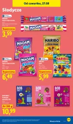 Gazetka promocyjna Lidl - Gazetka ważna od 27.08 do 30.08 - Gazetka - ważna od 30.08 do 30.08.2026 - strona 73 - produkty: Haribo, Guma rozpuszczalna