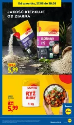 Gazetka promocyjna Lidl - Gazetka ważna od 27.08 do 30.08 - Gazetka - ważna od 30.08 do 30.08.2026 - strona 77 - produkty: Ryż, Tera, Sonko, Ryż biały