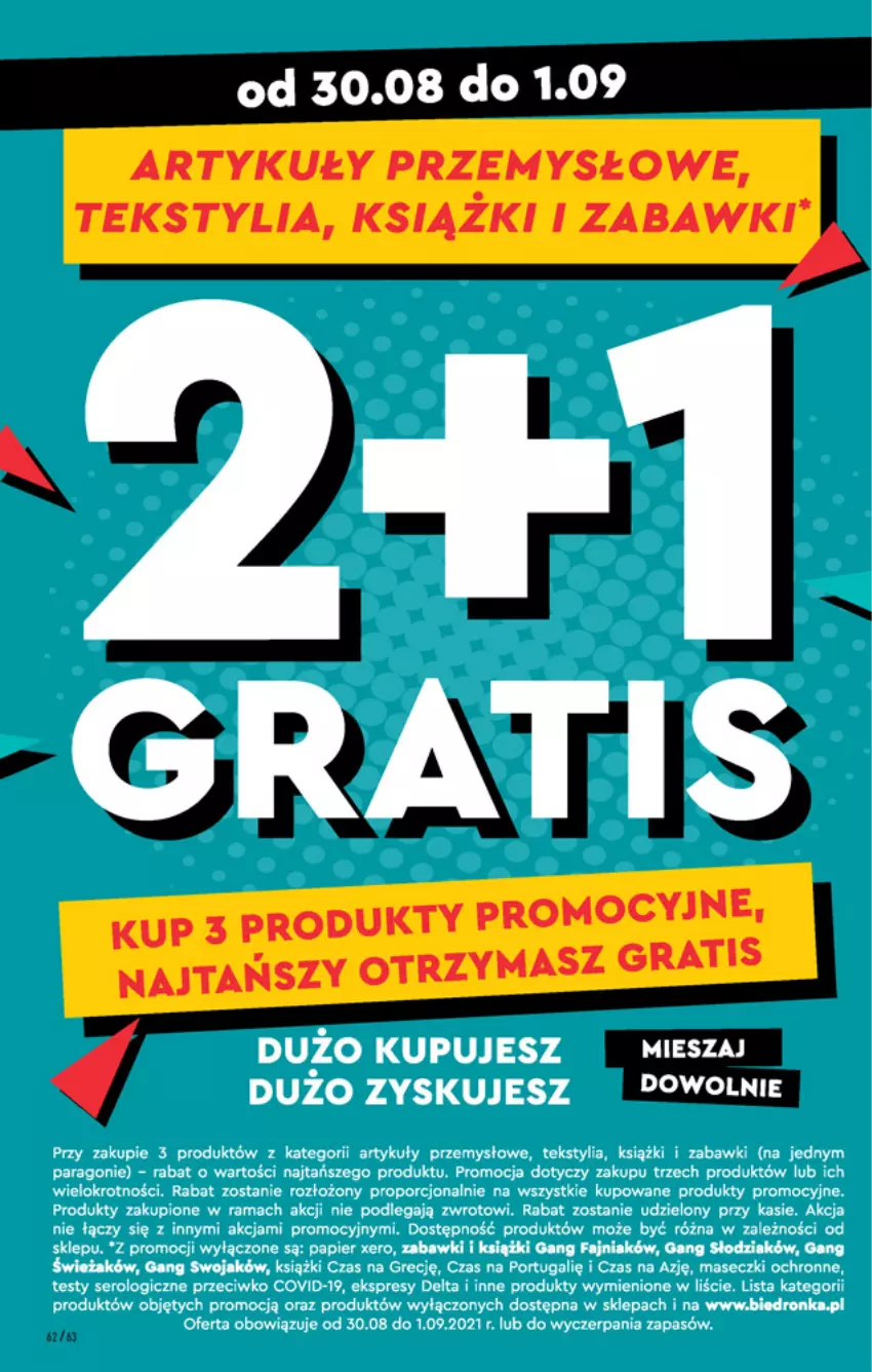 Gazetka promocyjna Biedronka - W tym tygodniu - ważna 30.08 do 04.09.2021 - strona 62 - produkty: Gra