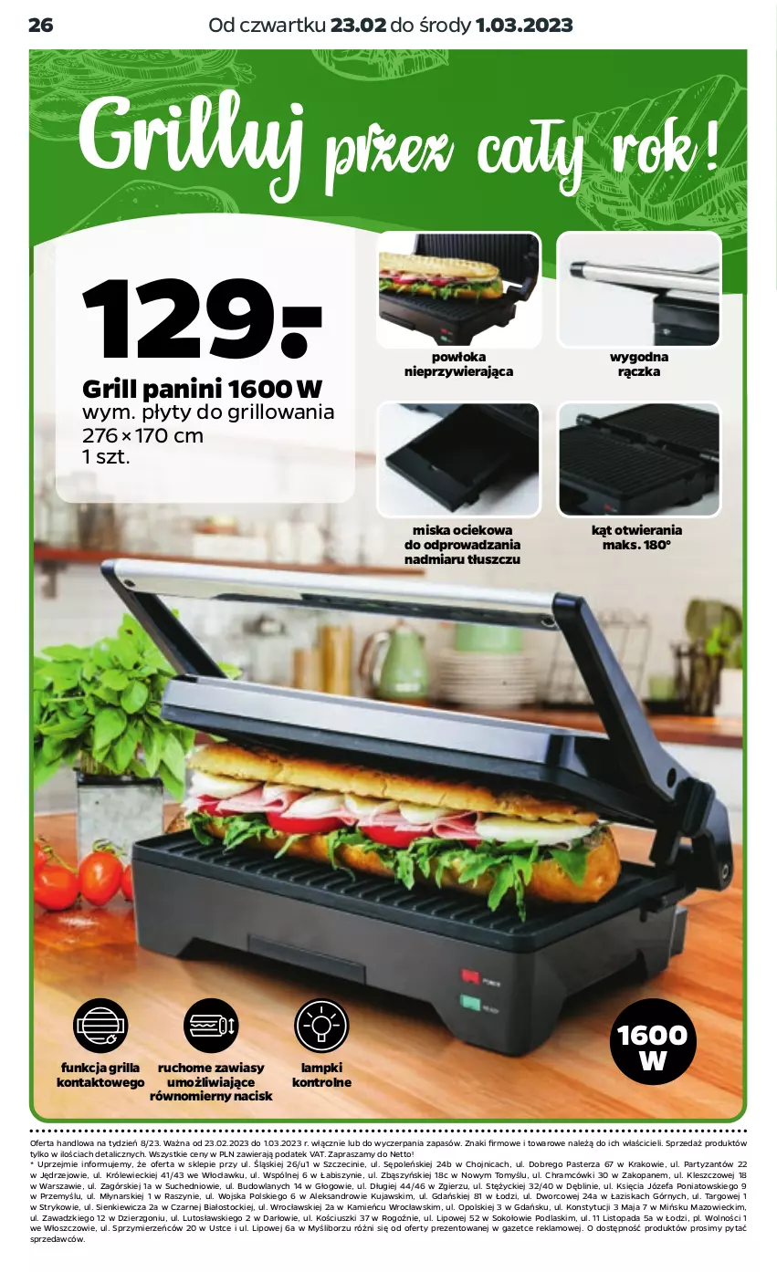 Gazetka promocyjna Netto - Akcesoria i dodatki - ważna 23.02 do 01.03.2023 - strona 10 - produkty: Fa, Grill, Kujawski, Miska, Podlaski, Sok, Stock, Top