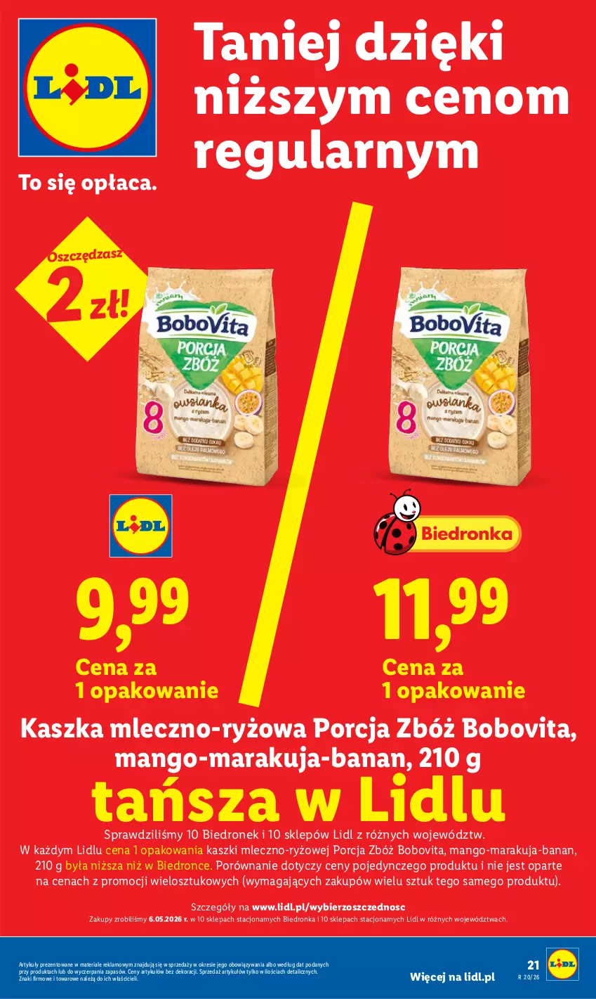 Gazetka promocyjna Lidl - Gazetka ważna od 11.05 do 13.05 - ważna 11.05 do 13.05.2026 - strona 21 - produkty: BoboVita, Dron, Mango, Por, Ryż
