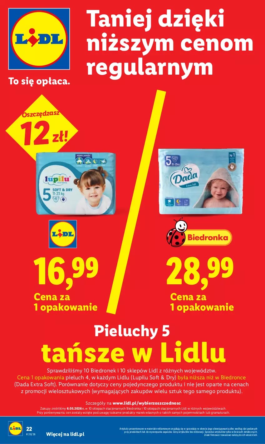 Gazetka promocyjna Lidl - Gazetka ważna od 11.05 do 13.05 - ważna 11.05 do 13.05.2026 - strona 22 - produkty: Dada, Dron, Gra, Pieluchy, Por, Rama