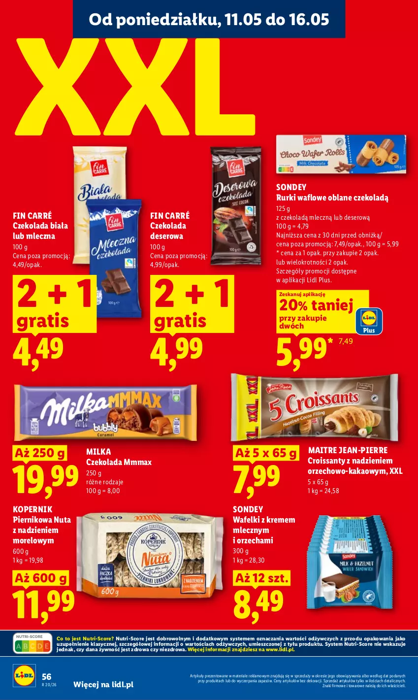 Gazetka promocyjna Lidl - Gazetka ważna od 11.05 do 13.05 - ważna 11.05 do 13.05.2026 - strona 56 - produkty: Croissant, Czekolada, Deser, Gra, Kakao, Milka, Piernik, Rurki, Ser