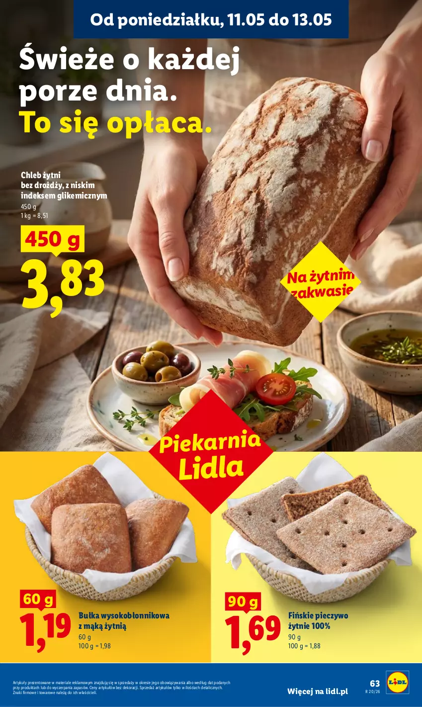 Gazetka promocyjna Lidl - Gazetka ważna od 11.05 do 13.05 - ważna 11.05 do 13.05.2026 - strona 63 - produkty: Bułka, Chleb, Piec, Pieczywo, Por, Sok