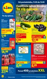 Gazetka promocyjna Lidl - Gazetka ważna od 11.05 do 13.05 - Gazetka - ważna od 13.05 do 13.05.2026 - strona 1 - produkty: Kurczak, Ser, Ogórek, Kawa, Coca-Cola, Pilos, Gouda, Masło, Mleko