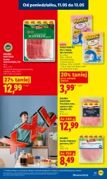 Gazetka promocyjna Lidl - Gazetka ważna od 11.05 do 13.05 - Gazetka - ważna od 13.05 do 13.05.2026 - strona 41 - produkty: Kurczak, Szynka wieprzowa, Prosciutto, Dulano, Szynka, PIKOK