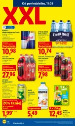 Gazetka promocyjna Lidl - Gazetka ważna od 11.05 do 13.05 - Gazetka - ważna od 13.05 do 13.05.2026 - strona 54 - produkty: Mus, Napój energetyczny, Lemoniada, Red Bull, Cytryny, Coca-Cola, Pomarańcze, LANA, Napój gazowany, Limonka, Oshee, Fanta, Kubuś, Woda, Sprite, Napój, Fa