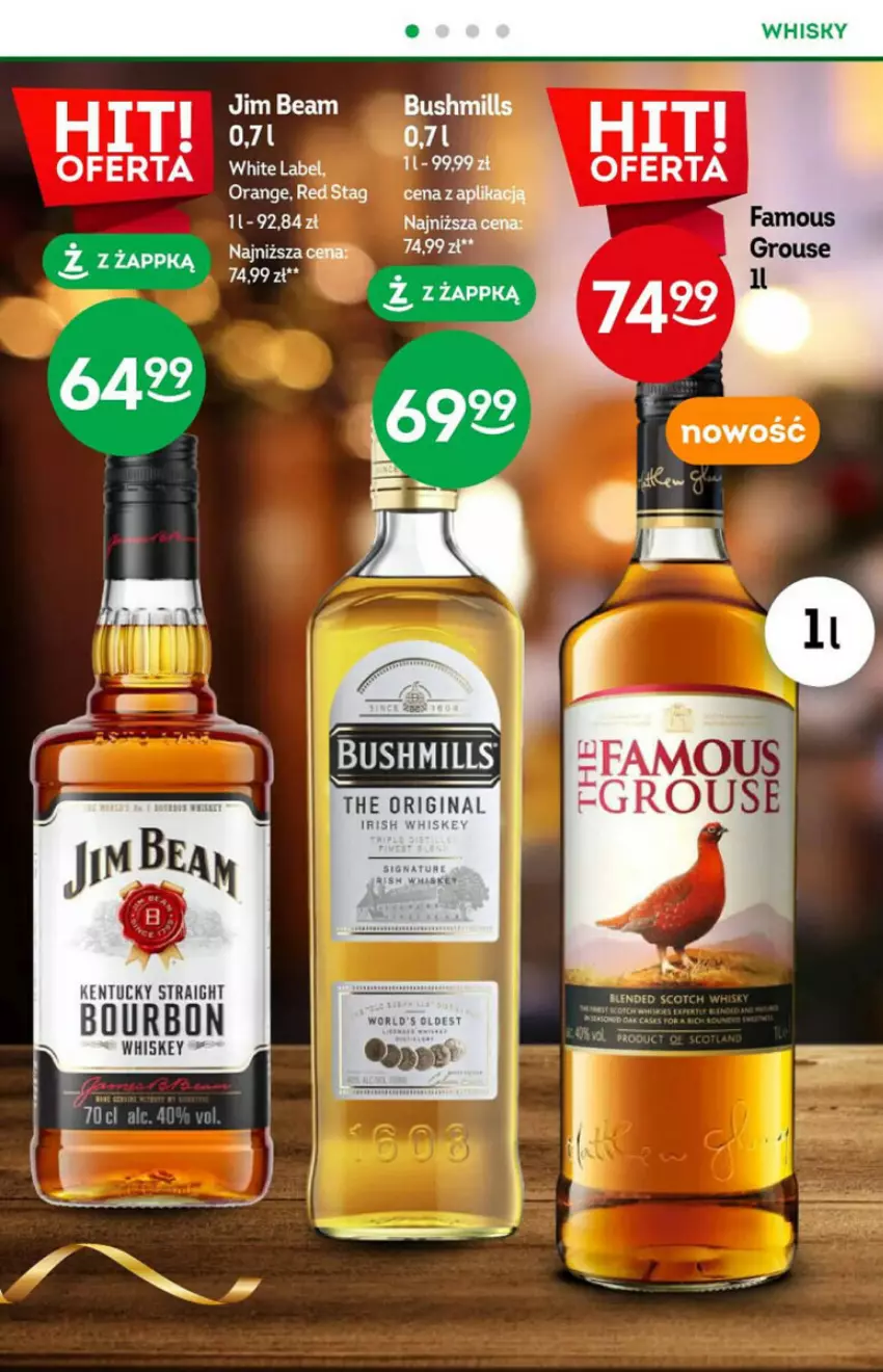 Gazetka promocyjna Żabka - ważna 13.12.2023 do 09.01.2024 - strona 10 - produkty: Bushmills, Jim Beam, Whiskey, Whisky