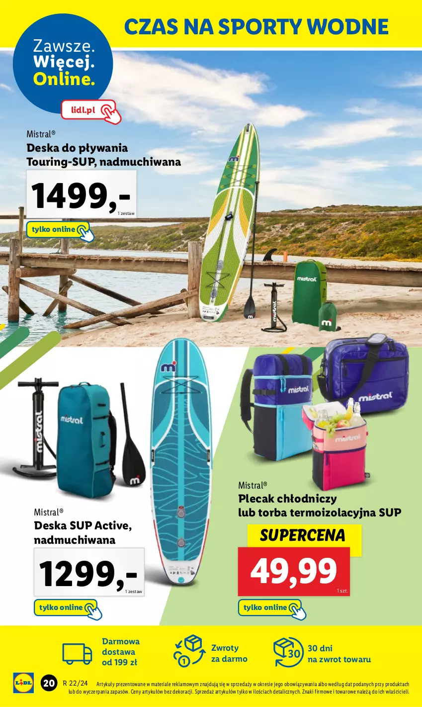 Gazetka promocyjna Lidl - GAZETKA - ważna 27.05 do 01.06.2024 - strona 22 - produkty: Plecak, Por, Sport, Sporty wodne, Torba