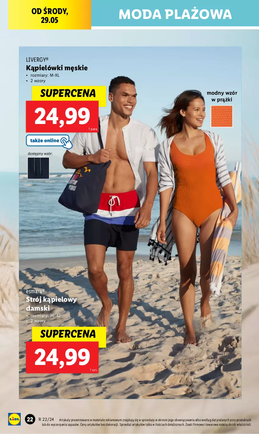 Gazetka promocyjna Lidl - GAZETKA - ważna 27.05 do 01.06.2024 - strona 26 - produkty: Moda, Strój kąpielowy