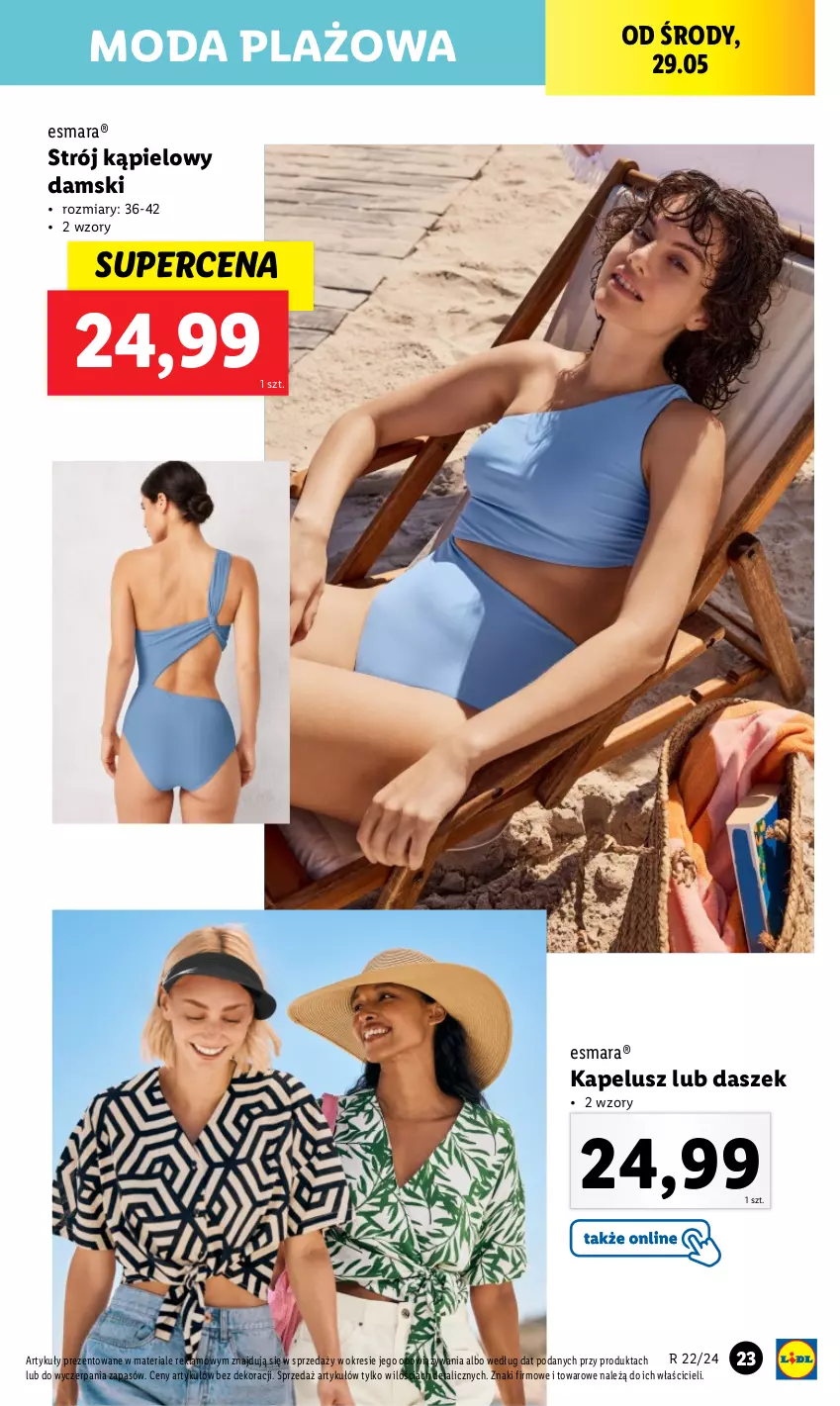 Gazetka promocyjna Lidl - GAZETKA - ważna 27.05 do 01.06.2024 - strona 27 - produkty: Moda, Strój kąpielowy