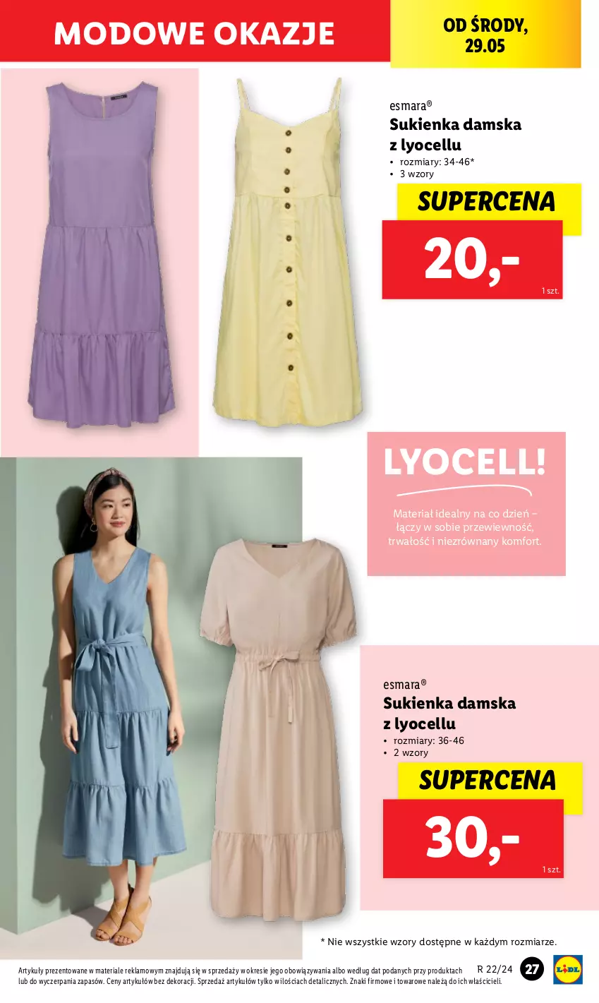 Gazetka promocyjna Lidl - GAZETKA - ważna 27.05 do 01.06.2024 - strona 31 - produkty: Moda, Sukienka