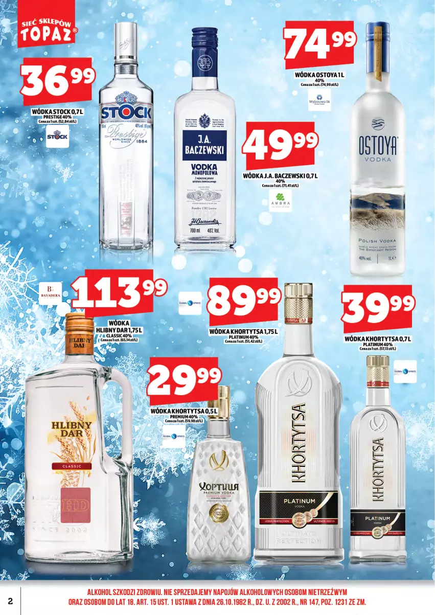 Gazetka promocyjna Topaz - Gazetka - ważna 01.01 do 15.01.2026 - strona 4 - produkty: Acer, Stock, Wódka, Wyborowa