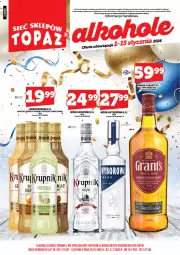 Gazetka promocyjna Topaz - Gazetka - Gazetka - ważna od 15.01 do 15.01.2026 - strona 3 - produkty: Top, Wódka, Wyborowa, Krupnik, Likier, Fa