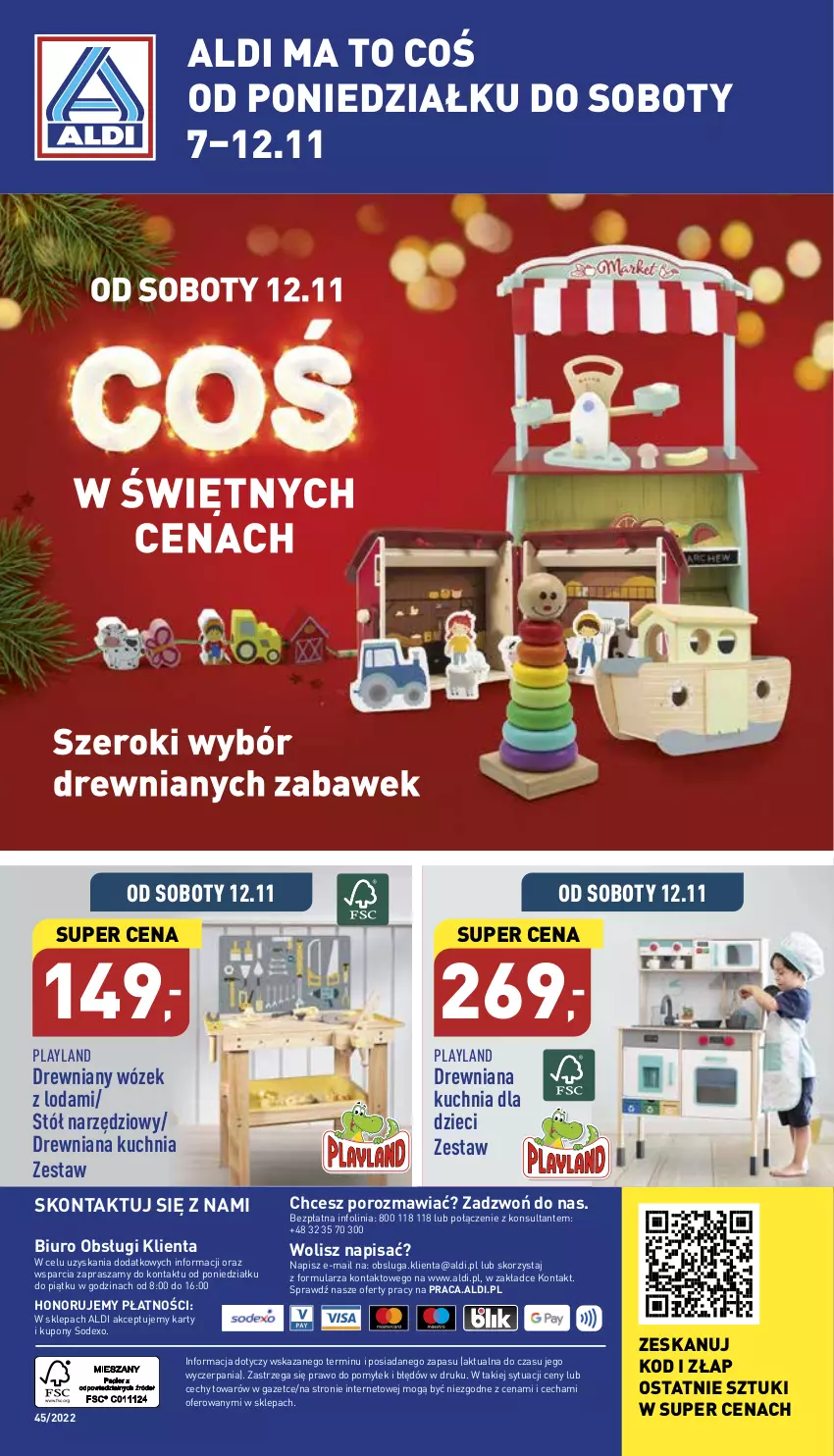 Gazetka promocyjna Aldi - Pełny katalog - ważna 07.11 do 12.11.2022 - strona 40 - produkty: Biuro, Drewniana kuchnia, Dzieci, Kuchnia, O nas, Por, Stół, Wózek