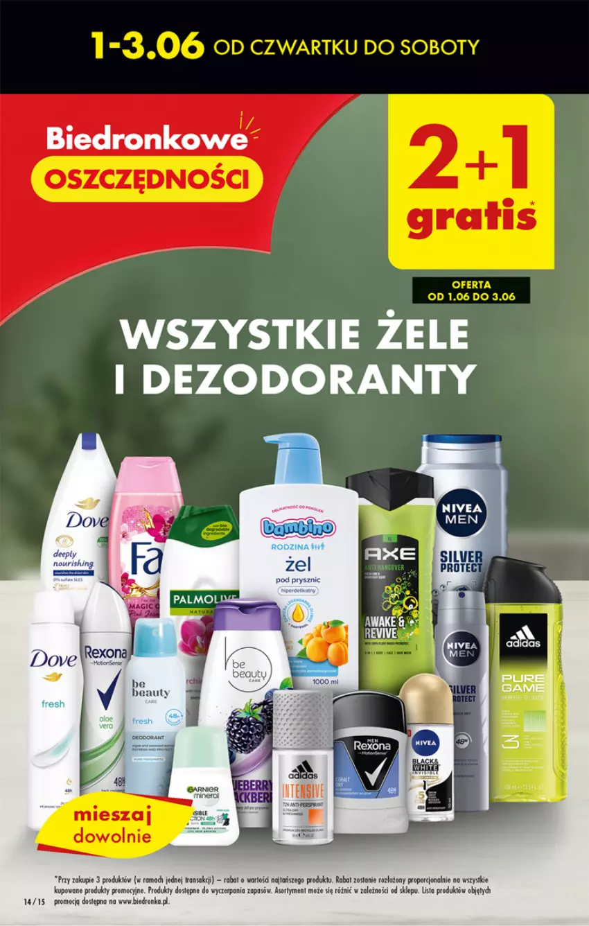 Gazetka promocyjna Biedronka - ważna 01.06 do 07.06.2023 - strona 14 - produkty: Ba!, Dezodorant, Dron, HP, Por, Rama, Tran