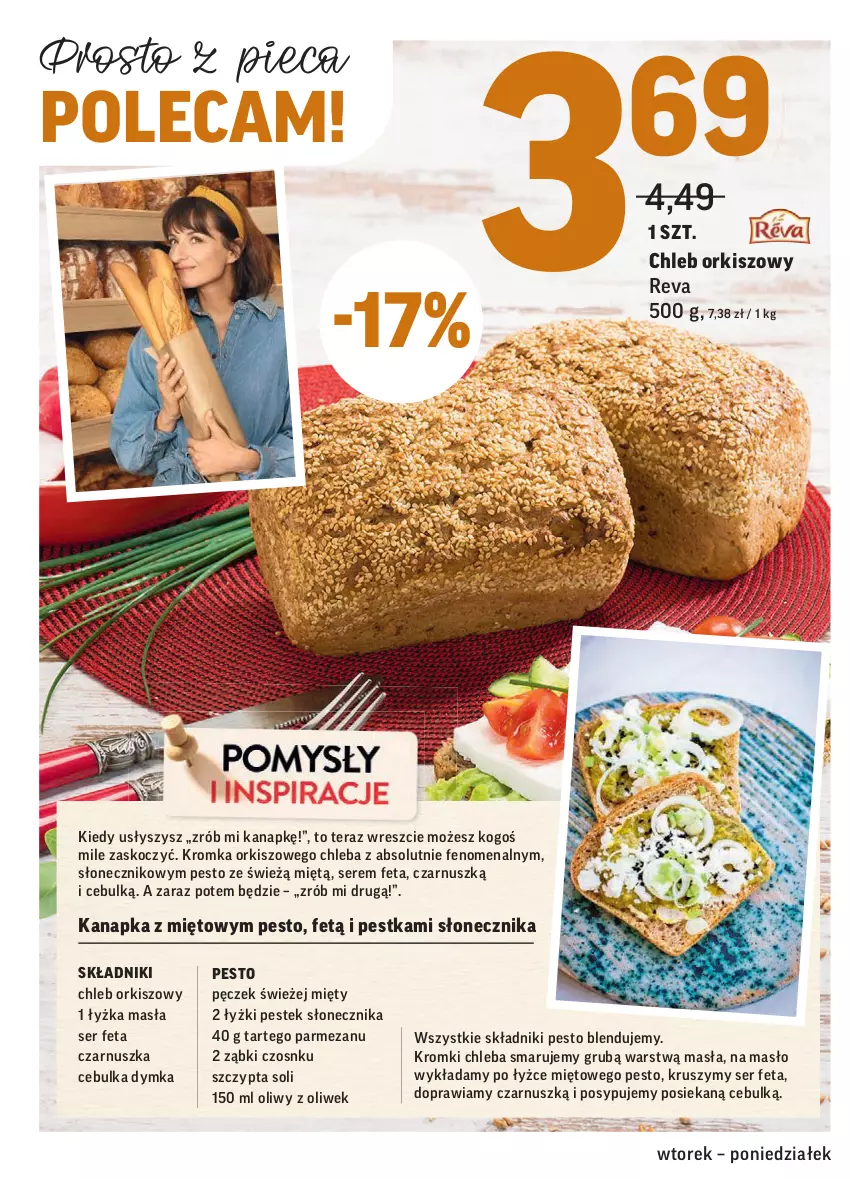 Gazetka promocyjna Intermarche - Okazje tygodnia - ważna 23.02 do 01.03.2021 - strona 14 - produkty: Absolut, Chleb, Feta, Koc, Masło, Parmezan, Pesto, Piec, Ser, Stek, Tera